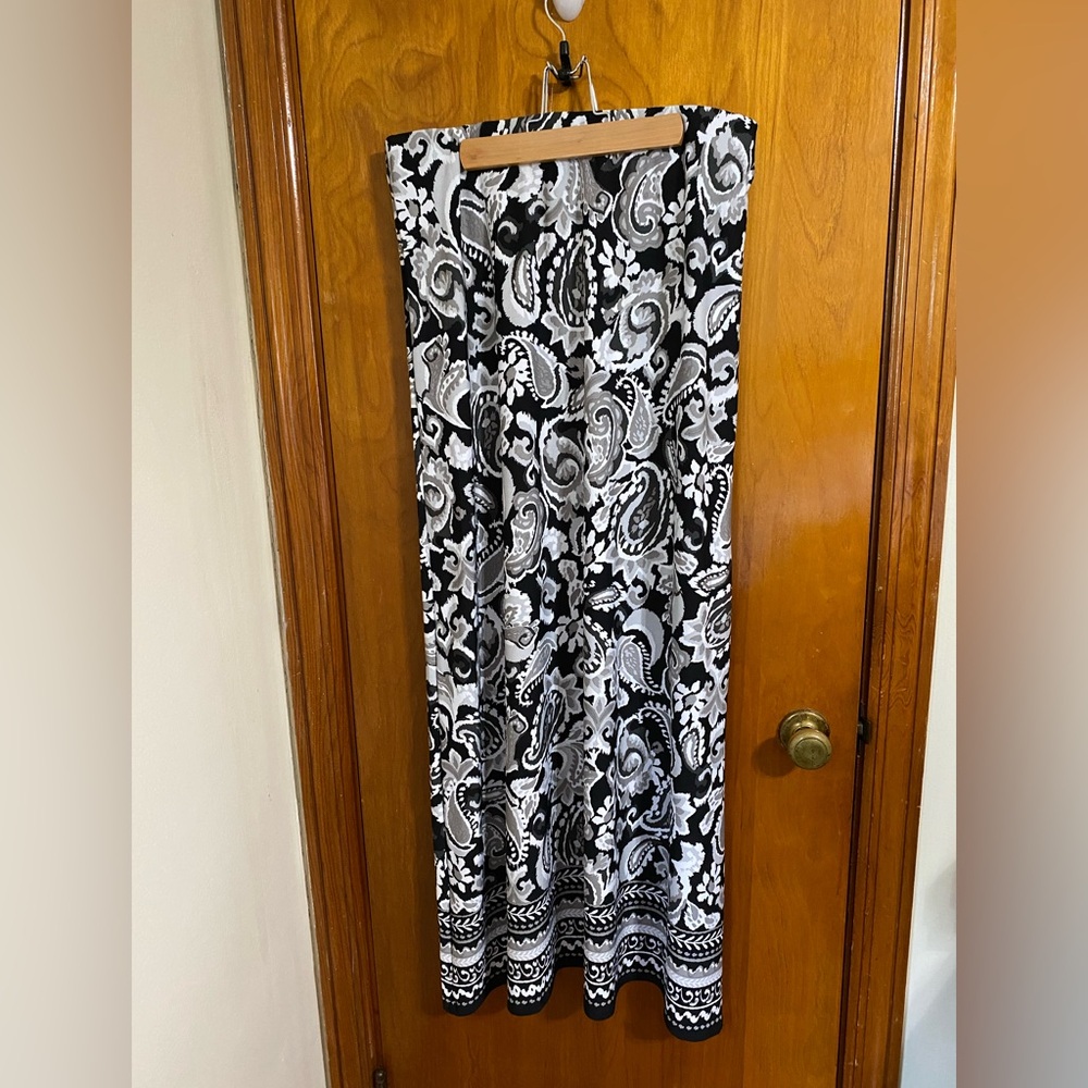 NWT CECE womens strapless paisley strapless dress M